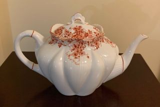Rare Dainty Orange Shelley Teapot