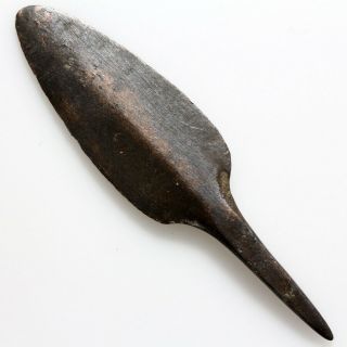 Extremely Sharp - Very Rare Archaic Period Bronze Arrowhead Circa 500 Bc