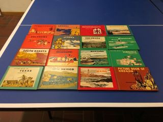 Vintage children’s nonfiction set of 48 HB books on US states,  illus.  Kurt Wiese 6