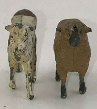 Antique Toy Lead Farm Animals Hills Co BABY CALF & Britain ' s Ltd LAMB England 2