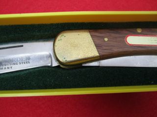 RARE 1970 ' S VINTAGE PUMA 971 GAME - WARDEN FOLDING KNIFE GERMANY 1ST RICHTIG 4