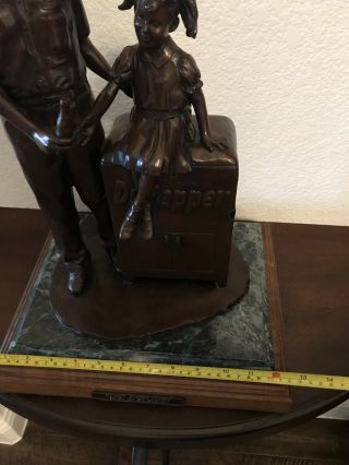 Bronze Statue Of Mr.  Dr.  Pepper,  “Sweet Inspiration” 30/100.  RARE 7