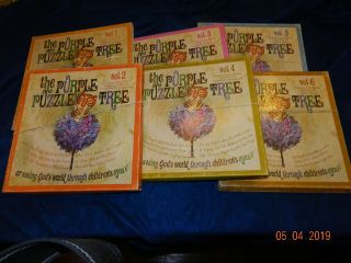 The Purple Puzzle Tree Lp & Books Set 1 2 3 4 5 6 Complete Rare Vintage Lutheran