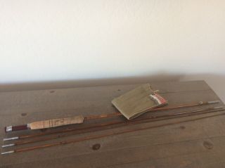Vintage South Bend Bamboo Fly Rod 47 8 1/2 