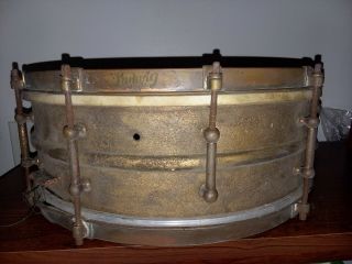 VINTAGE LUDWIG BLACK BEAUTY SNARE DRUM ? 4