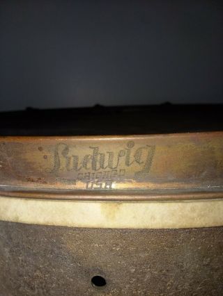 VINTAGE LUDWIG BLACK BEAUTY SNARE DRUM ? 5