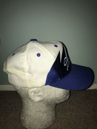 Vintage LA Dodgers Logo Athletic Sharktooth Snapback Hat Rare Los Angeles 3