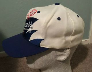 Vintage LA Dodgers Logo Athletic Sharktooth Snapback Hat Rare Los Angeles 6