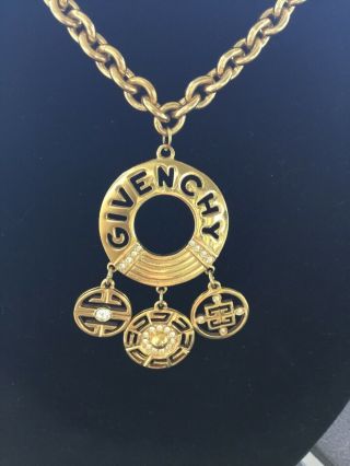 Authentic Vintage 1980’s Givenchy Necklace Gold Plated - Signed