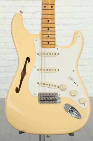 Fender Eric Johnson Signature Stratocaster Thinline Electric - Vintage White