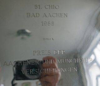 AACHEN STERLING SILVER TROPHY - WON BY APOLLO IN 1988 (RIDDEN BY NICK SKELTON) 4