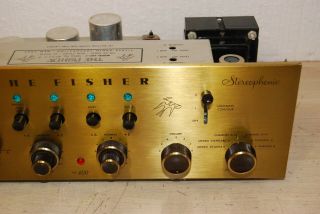 Vintage FISHER 400 - C Tube Stereo Preamplifier 3