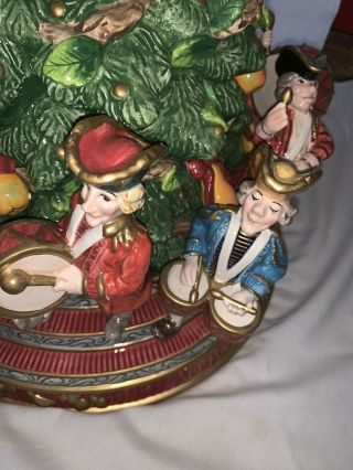 Rare Fitz And Floyd Retired 12 Days Of Christmas 11 Drummers Drumming Cookie Jar 10
