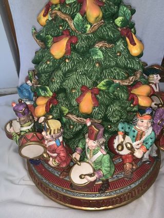 Rare Fitz And Floyd Retired 12 Days Of Christmas 11 Drummers Drumming Cookie Jar 11