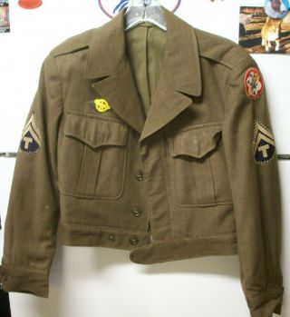 Ww2 U.  S.  Army Ike Jacket - Size 38r