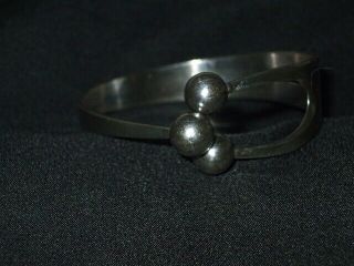 VINTAGE 925 STERLING SILVER JESTER BRACELET ANNA GRETA EKER MODERNIST NORWAY 2