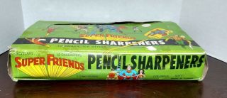 Friends Pencil Sharpeners Box with 11 3 - D Erasers/Vintage 1980/Batman 6