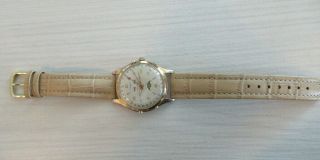 Vintage 25j OPERA jumbo size triple date moonphase watch Felsa 693 serviced 5