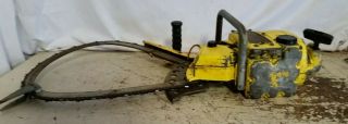 Vintage McCulloch Bow Chainsaw 90 Degree Gear Drive Saw 20 