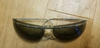 Vintage Renauld Of France Bubble Wraparound Sunglasses &case Depp Rum Diary