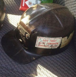 Vintage Msa Comfo Cap Low Vein Hard Hat Great Shape