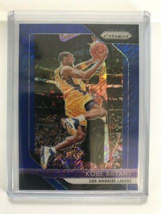 2018 - 19 Panini Prizm Kobe Bryant 7/7 Fotl Blue Ssp No.  15 Extremely Rare Lakers