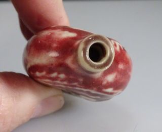 Chinese Red Glazed Stoneware Snuff Bottle - 56421 5