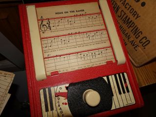 Collectible Vintage Tune - A - Toy Musical Instrument Western Stamping Rare