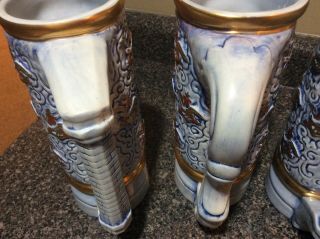Rare 1973 Budweiser Girl Beer Steins - Set of 4 – Made in Italy ALL 7