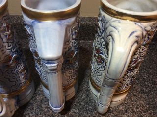 Rare 1973 Budweiser Girl Beer Steins - Set of 4 – Made in Italy ALL 8