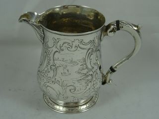 George Iii Solid Silver Hot Milk Jug,  1764,  188gm