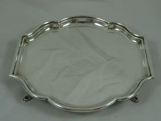 George I Style Solid Silver Salver,  1929,  251gm