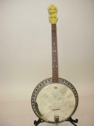 Vintage Washington Tenor Banjo With Resonator
