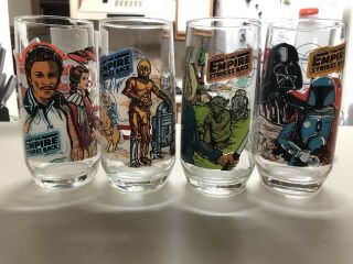 VINTAGE STAR WARS BURGER KING GLASSES - COMPLETE SET OF 12 - 1977 - 1980 - 1983 3