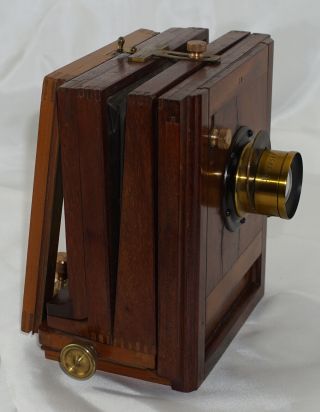 1882 American Optical Co.  Scovill Kilburn Gun Camera Very Rare 4x5 Camera 10