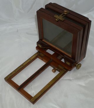 1882 American Optical Co.  Scovill Kilburn Gun Camera Very Rare 4x5 Camera 8