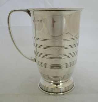 Antique George V Sterling Silver Mug,  1936,  201 Grams