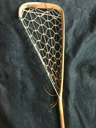 Antique Wooden Lacrosse Stick Smith 