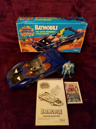 1984 Dc Comics Powers " Batmobile " With Action Figure Vintage $149.  99