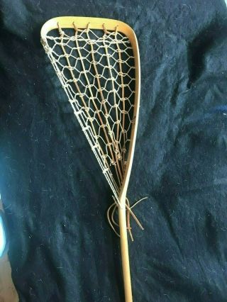 Antique Wooden Lacrosse Stick Native American Made Gold Medal C1908