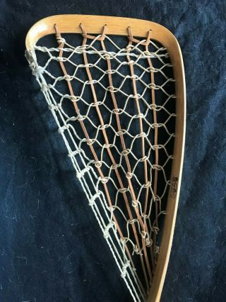 Antique Wooden Lacrosse Stick Native American Made GOLD MEDAL c1908 7