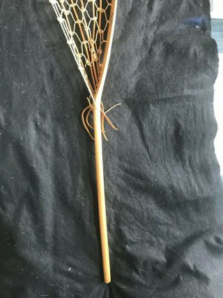 Antique Wooden Lacrosse Stick Native American Made GOLD MEDAL c1908 8