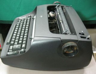 Vtg.  Black IBM Selectric Typewriter Compact Model 1 Perfectly; Serviced 3