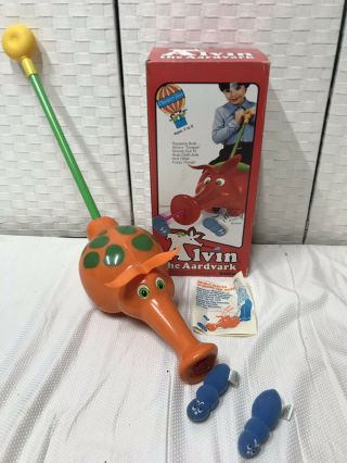 Toltoys 1978 Alvin The Aardvark Vintage Junior Toy Complete & Boxed Psychedelic
