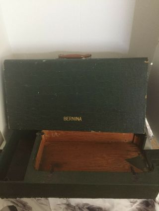 BERNINA 117K SEWING MACHINE ZIG ZAG Case & work light vintage antique 6
