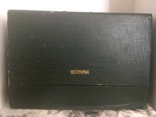 BERNINA 117K SEWING MACHINE ZIG ZAG Case & work light vintage antique 9