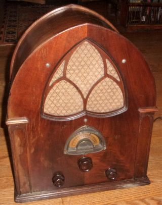 Estate 1931 Atwater Kent Model 84 Cathedral Vintage/antique Radio And.