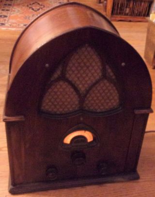 Estate 1931 Atwater Kent Model 84 Cathedral Vintage/Antique Radio AND. 2