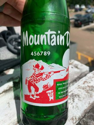 Rare Mountain Dew ACL Numbered Soda Bottle Mt Dew 456789 Hillbilly bottle 2