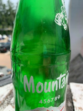 Rare Mountain Dew ACL Numbered Soda Bottle Mt Dew 456789 Hillbilly bottle 9